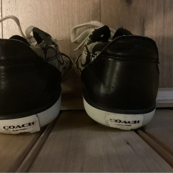 Coach Logo Sneakers Size 6.5 Per-Owned - Picture 3 of 8